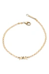 Lana Jewelry Women's Twenty 14k Gold & Diamond Aquarius Bracelet