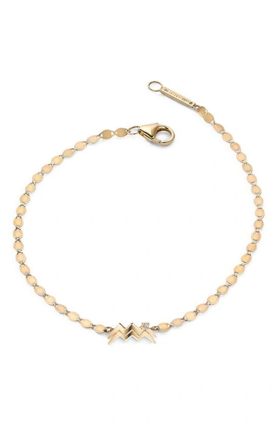 Lana Jewelry Women's Twenty 14k Gold & Diamond Aquarius Bracelet In Yellow/ Aquarius