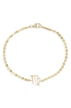Lana Jewelry Solo Diamond Zodiac Bracelet In Yellow/ Virgo