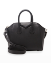 Givenchy Mini Antigona Patent-leather Top-handle Tote Bag In Black