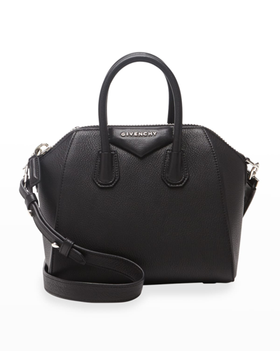 Givenchy Antigona Mini Leather Tote In Black