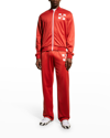 Off-white Single Arrow Slim Nylon Track Top In Red White