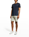 ONIA MEN'S HENLEY LINEN T-SHIRT