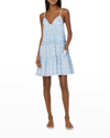 MILLY EVELYN TIERED EYELET DRESS