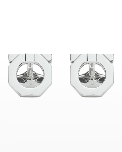 Ferragamo Men's Gancio Cufflinks In Palladio