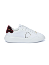 Philippe Model Temple Leather Low-top Sneakers In White