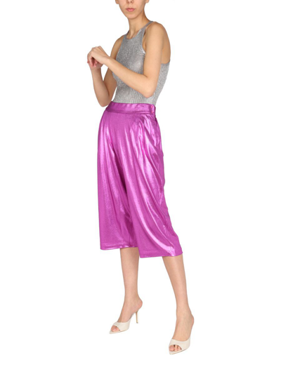 Tom Ford Metallic Effect Bermuda Shorts In Fuchsia