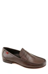 Marc Joseph New York Union Square Penny Loafer In Brown Napa