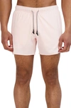 Goodlife Stretchtex Volley Swim Shorts In Barely Pink