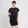 Balmain Woman Black T-shirts In Black
