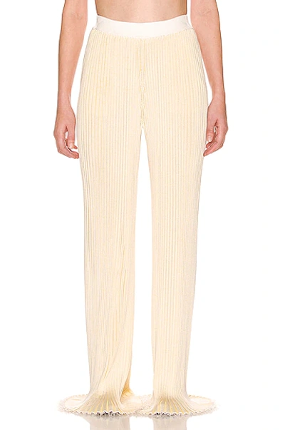 The Row Lucero Trouser In Natural Light Yellow