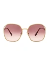 MIU MIU OVERSIZED SQUARE SUNGLASSES