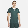 Nike Court Dri-fit Advantage Men's Tennis Polo In Pro Green,white,white