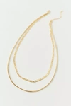 LUV AJ CECILIA CHAIN LAYER NECKLACE