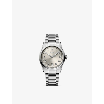 Longines L34104636  Spirit Stainless-steel Automatic Watch In Champagne