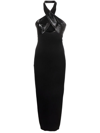 Courrèges Cut-out Midi Dress In Black