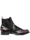 Officine Creative Anatomia Leather Ankle Boots In Brown