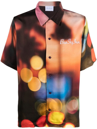 Blue Sky Inn Graphic-print Short-sleeve Shirt In Red