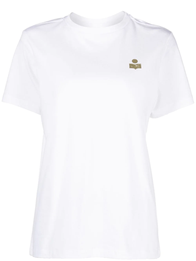 Isabel Marant Étoile Zewel Logo-print T-shirt In White