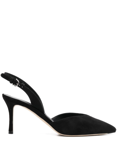 Ferragamo Slingback In Black