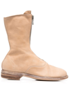 Guidi 310 Zip-up Ankle Boots In Nude