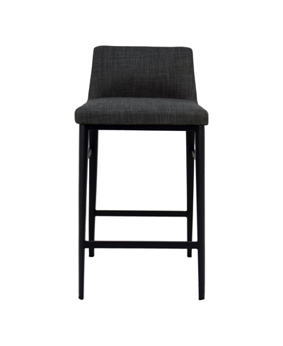 Moe's Home Collection Baron Counter Stool In Dark Grey