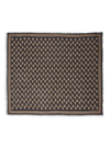 Alexander Mcqueen Skull Biker Scarf In Black Light Brown