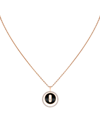 Messika Lucky Move Small 18ct Rose-gold, 0.20ct Brilliant-cut Diamond And Onyx Pendant Necklace In Rose Gold