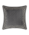 J Queen New York Deco Sham, European In Charcoal