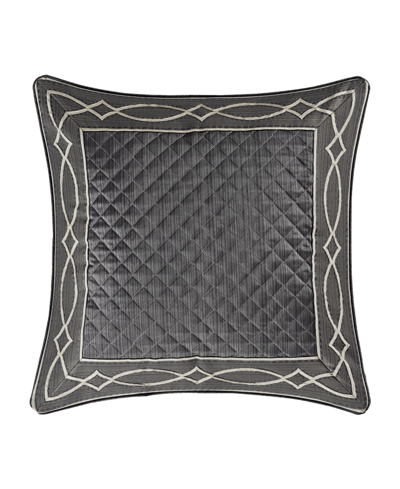 J Queen New York Deco Sham, European In Charcoal