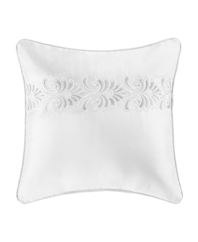 J Queen New York Closeout!  Becco Embellished Decorative Pillow, 18" X 18" In White