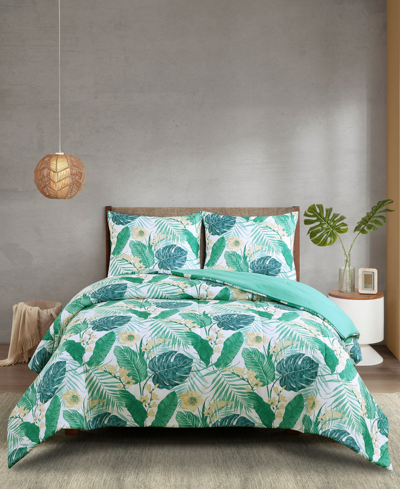 Keeco Palm Jungle 3-pc. Comforter Sets, Created For Macy's Bedding In Green