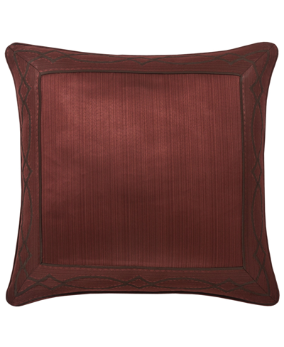 Five Queens Court Chianti European Sham Bedding In Red