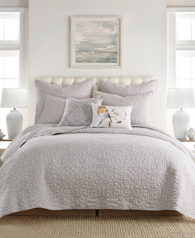 Levtex Sherbourne Quilted Stitch Quilt, Full/queen In Gray