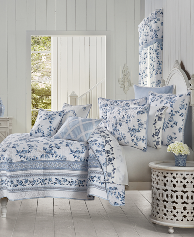 Royal Court Closeout!  Rialto 3-pc. Quilt Set, Full/queen In French Blue