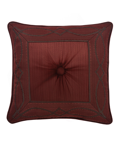 Five Queens Court Chianti Decorative Pillow, 18" X 18" In Red