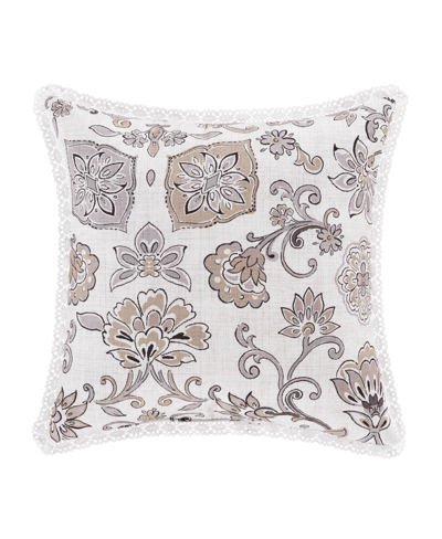 Royal Court Chelsea Decorative Pillow, 16" X 16" In Gray