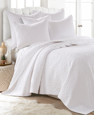 Levtex Sherbourne Quilted Stitch Quilt, Twin In White