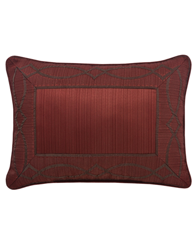 Five Queens Court Chianti Boudoir Decorative Throw Pillow Bedding In Red