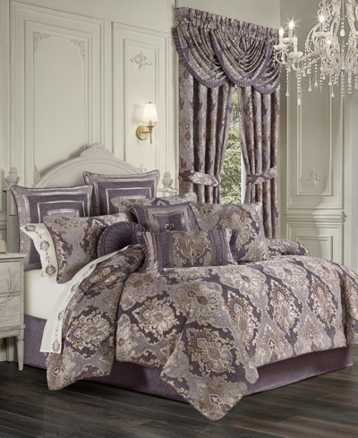 Five Queens Court Dominique 4 Piece Comforter Set, King In Lavender