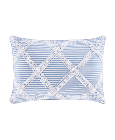 Royal Court Rialto Decorative Pillow, 13" X 19" In French Blue