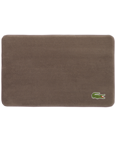 Lacoste Home Crocodile Memory Foam Bath Rug, 19" X 30" In Falcon