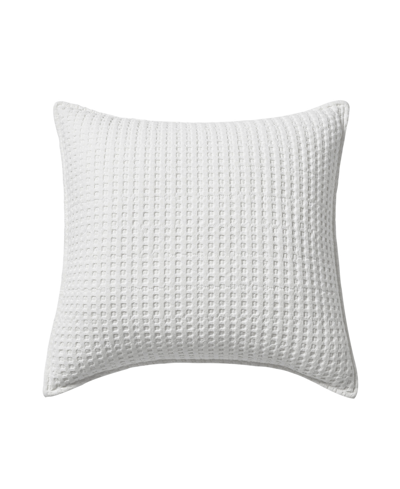 Levtex Mills Waffle Decorative Pillow, 20" X 20" In Bright White
