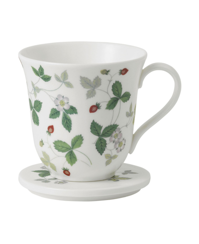 WEDGWOOD WILD STRAWBERRY LIDDED MUG