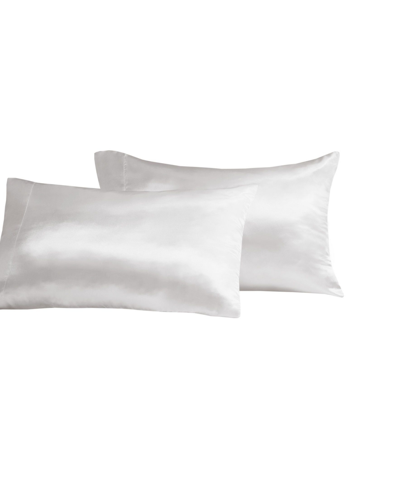 Madison Park Essentials Satin Pillowcase Pair, King In White