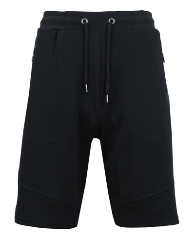 Wicked Stitch Men's Slim Fit Tech Fleece Performance Active Jogger Shorts In Black