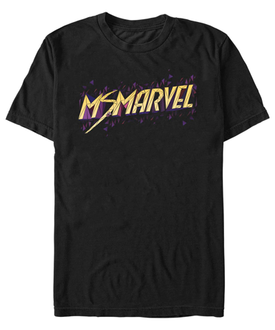 Fifth Sun Men's Marvel Likeness Ms. Marvel Polygons Short Sleeve T-shirt In Black