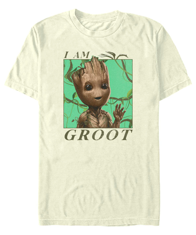 Fifth Sun Men's Marvel Film I Am Groot Jungle Vibes Short Sleeve T-shirt In Natural