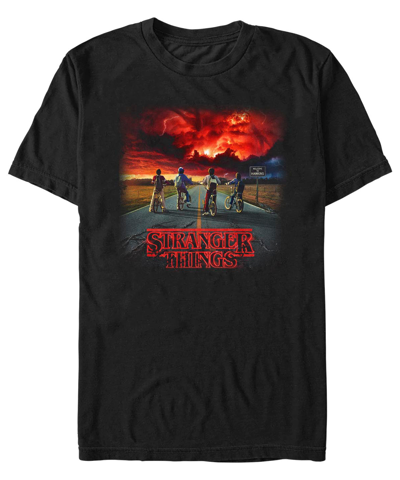 Fifth Sun Men's Stranger Things Where It Began Short Sleeve T-shirt In Black