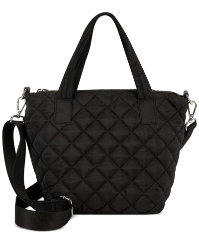 Inc International Concepts Nylon Breeah Extra Large Quilted Tote, Created For Macy's In Black